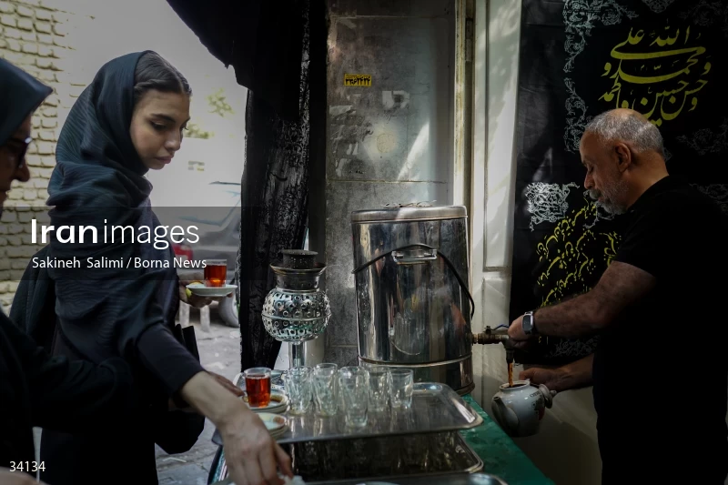 Mourning at Hosseinieh Sadat Akhavi in Tehran