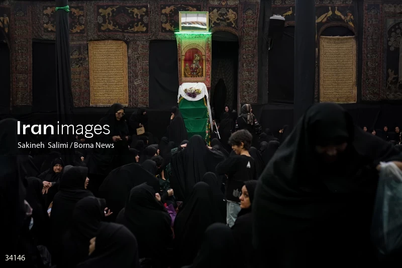 Mourning at Hosseinieh Sadat Akhavi in Tehran