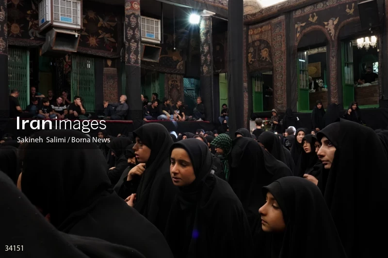 Mourning at Hosseinieh Sadat Akhavi in Tehran
