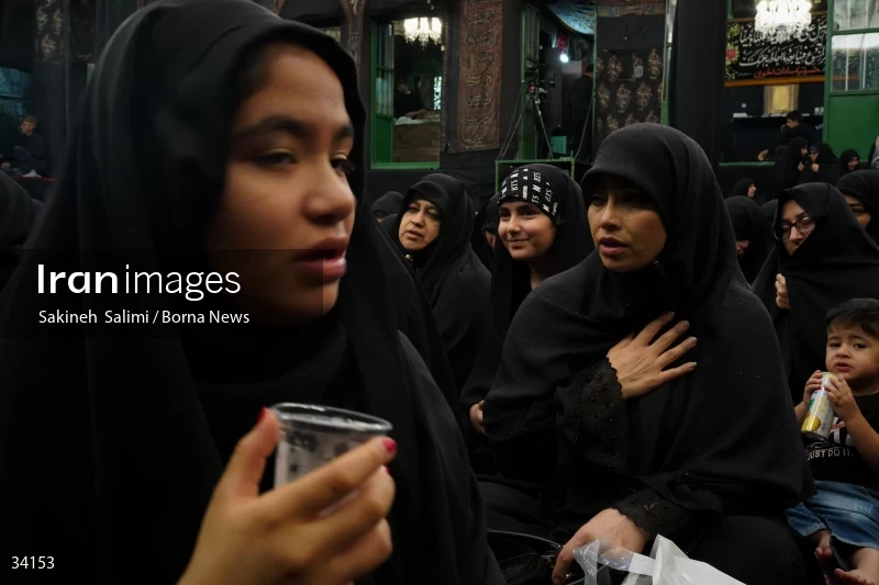 Mourning at Hosseinieh Sadat Akhavi in Tehran