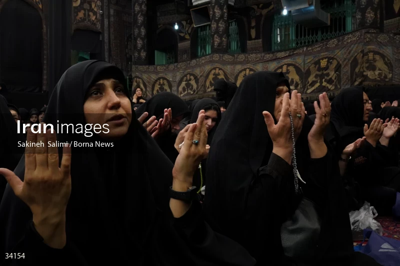 Mourning at Hosseinieh Sadat Akhavi in Tehran