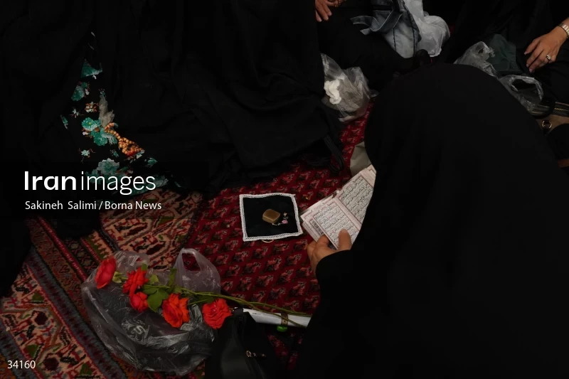Mourning at Hosseinieh Sadat Akhavi in Tehran