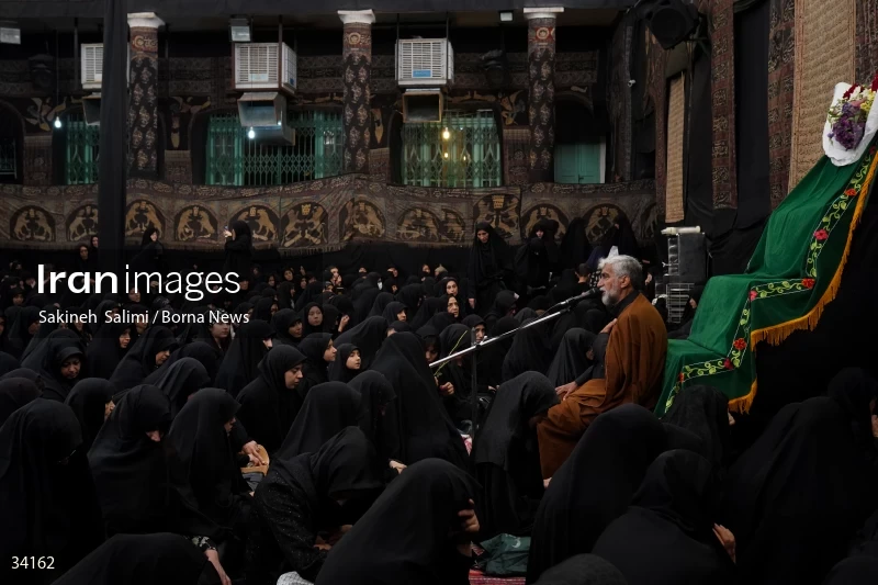 Mourning at Hosseinieh Sadat Akhavi in Tehran