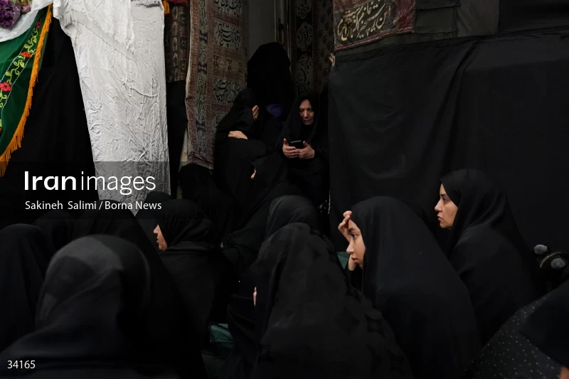 Mourning at Hosseinieh Sadat Akhavi in Tehran