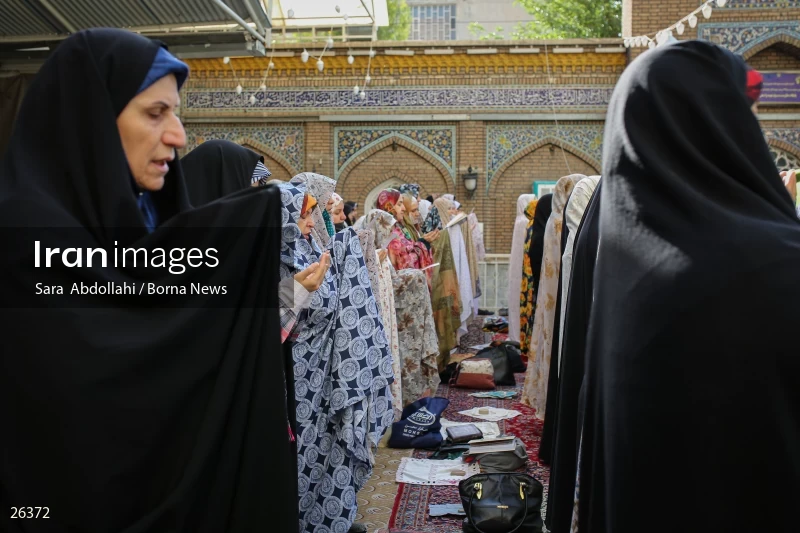 Iranians perform Eid al-Fitr prayers in Tehran