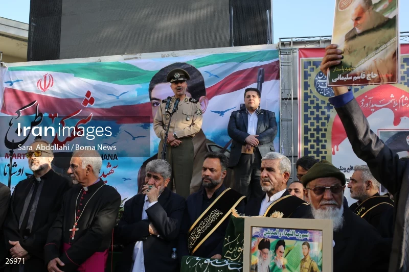 Funeral ceremony of martyr Johnny Bet Oshana