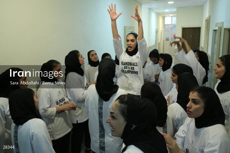 Sang Ahan Bafq is the champion of Iran Women's Premier Handball League