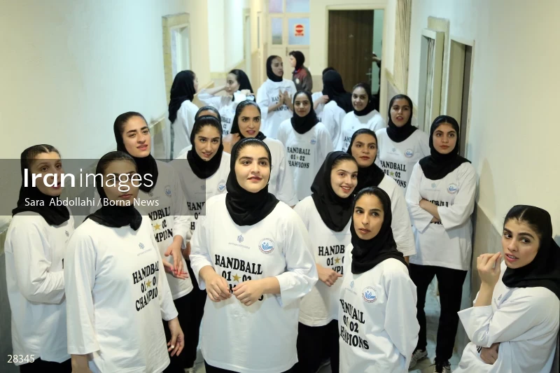 Sang Ahan Bafq is the champion of Iran Women's Premier Handball League