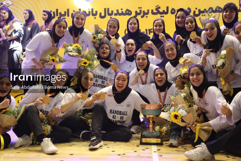 Sang Ahan Bafq is the champion of Iran Women's Premier Handball League
