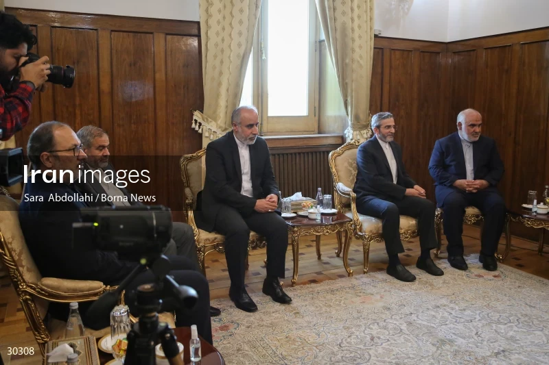 The meeting of the released Iranian diplomat Asadollah Asadi with the Minister of Foreign Affairs