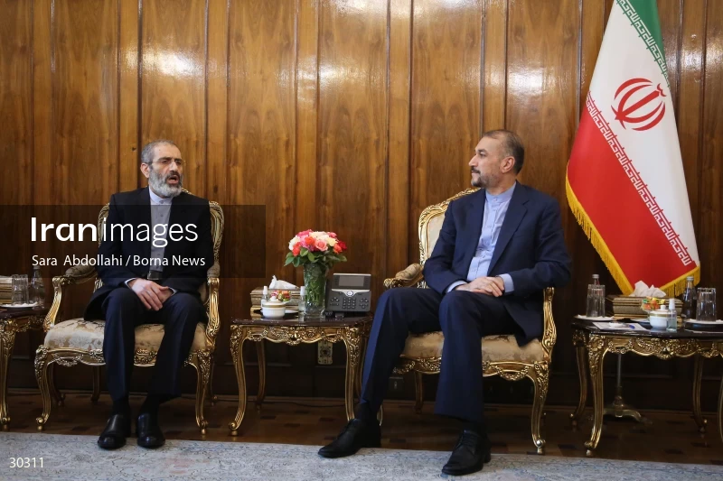 The meeting of the released Iranian diplomat Asadollah Asadi with the Minister of Foreign Affairs