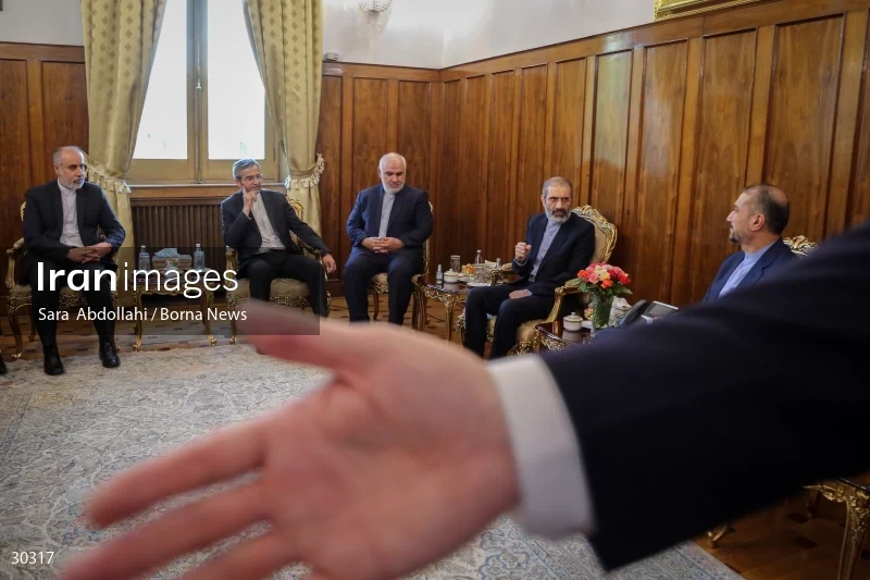 The meeting of the released Iranian diplomat Asadollah Asadi with the Minister of Foreign Affairs