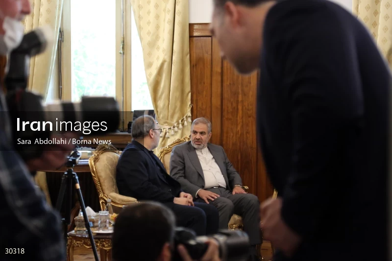 The meeting of the released Iranian diplomat Asadollah Asadi with the Minister of Foreign Affairs