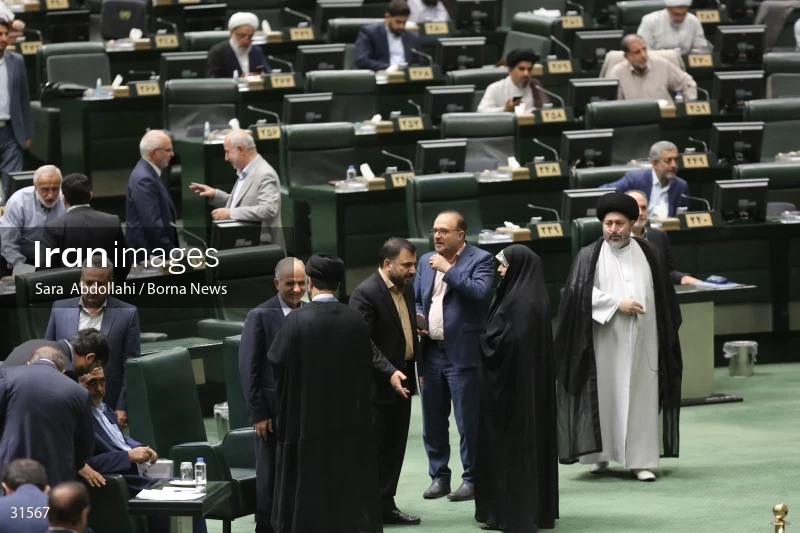 The meeting of Iranian Parliament to review the qualifications of the proposed Minister of Agriculture