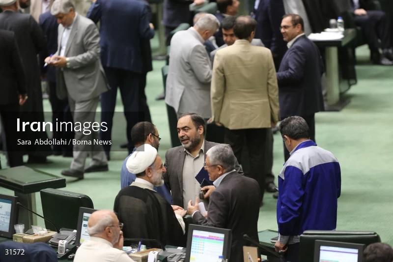 The meeting of Iranian Parliament to review the qualifications of the proposed Minister of Agriculture