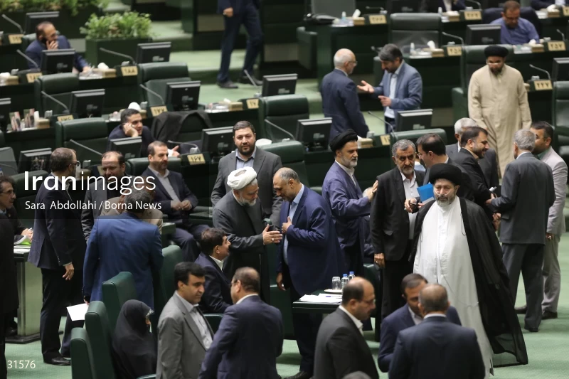The meeting of Iranian Parliament to review the qualifications of the proposed Minister of Agriculture