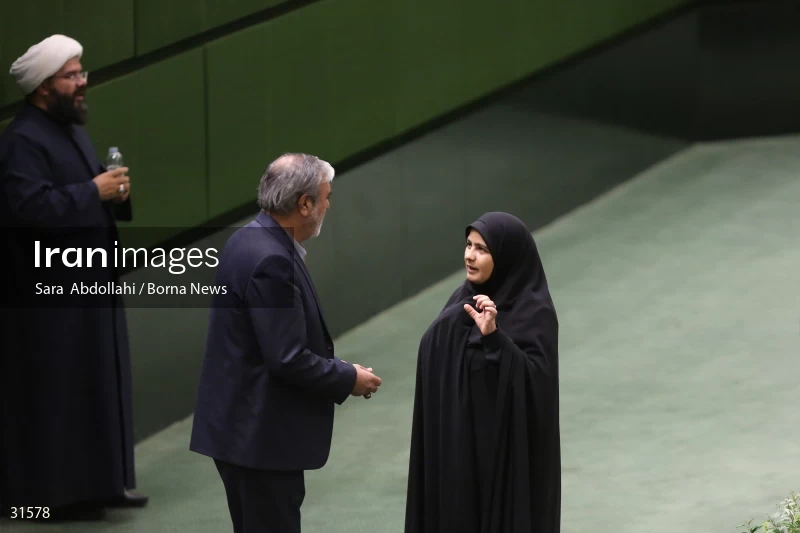 The meeting of Iranian Parliament to review the qualifications of the proposed Minister of Agriculture