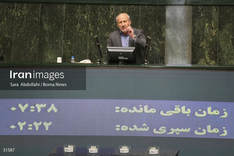 The meeting of Iranian Parliament to review the qualifications of the proposed Minister of Agriculture