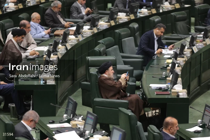 The meeting of Iranian Parliament to review the qualifications of the proposed Minister of Agriculture