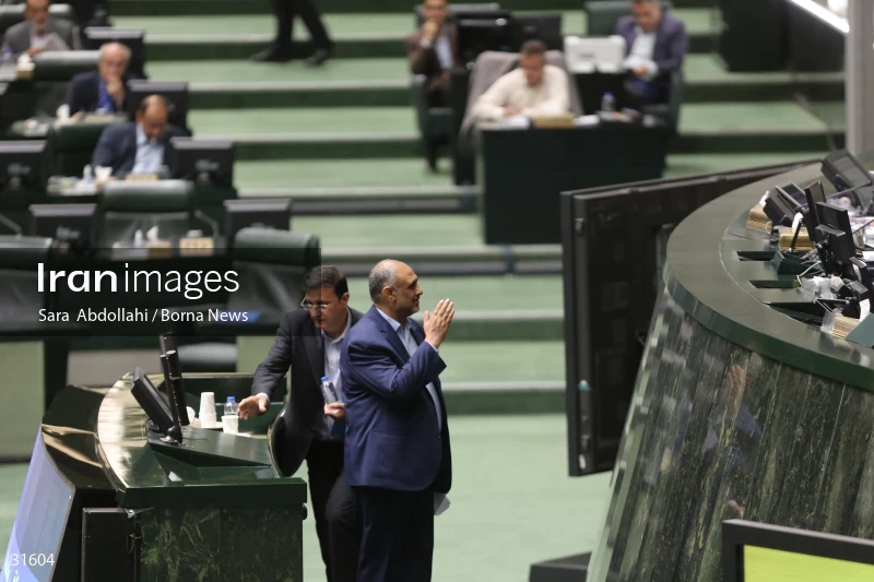 The meeting of Iranian Parliament to review the qualifications of the proposed Minister of Agriculture