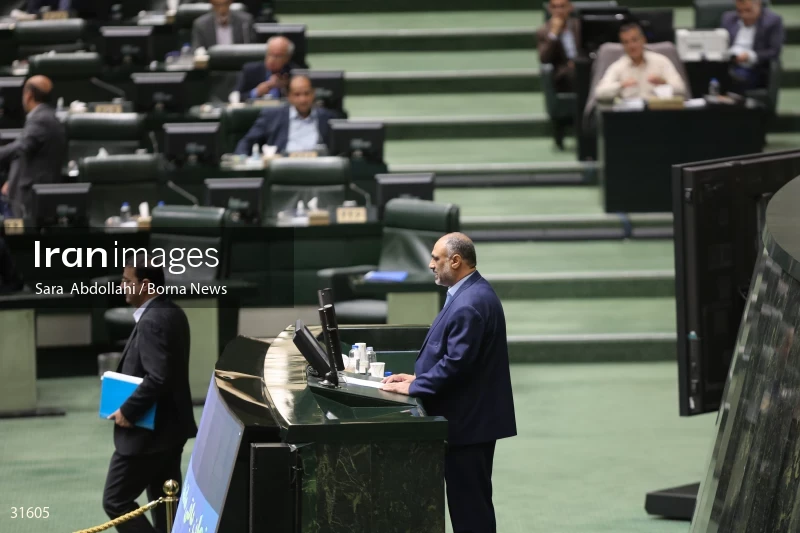 The meeting of Iranian Parliament to review the qualifications of the proposed Minister of Agriculture