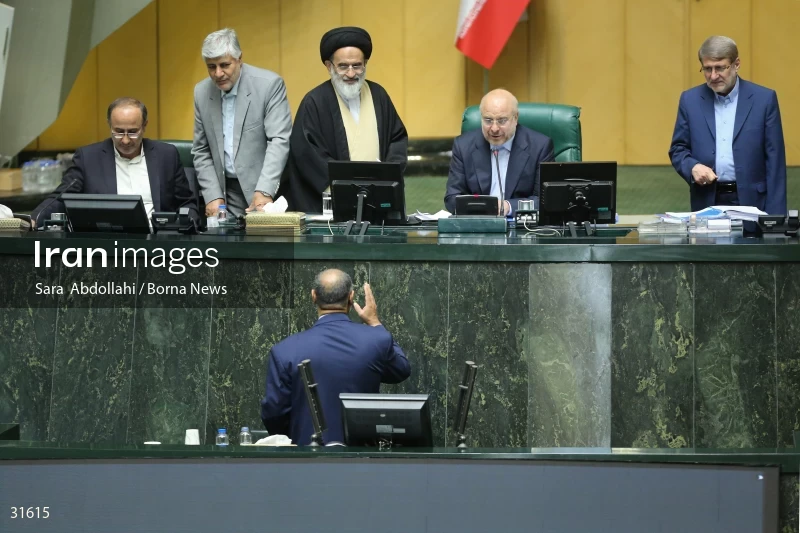 The meeting of Iranian Parliament to review the qualifications of the proposed Minister of Agriculture
