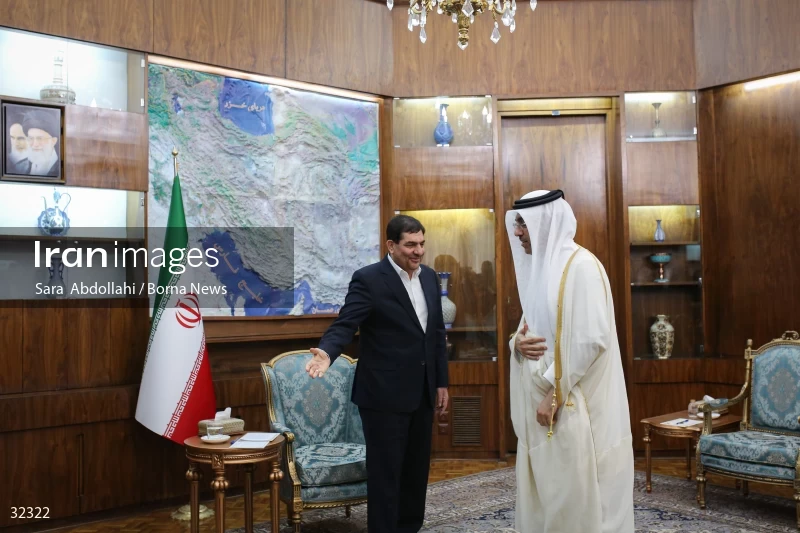 The meeting of the Minister of Labor of Qatar with the first vice president of Iran