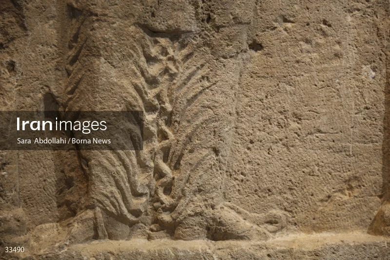 The unveiling ceremony of the Sassanid bas-relief