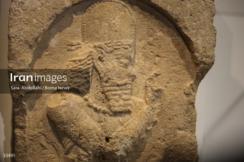 The unveiling ceremony of the Sassanid bas-relief
