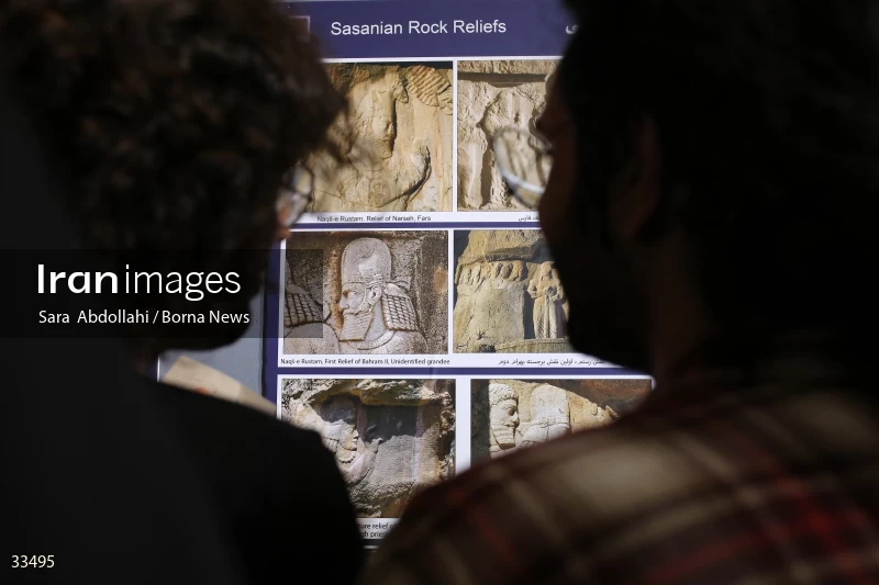 The unveiling ceremony of the Sassanid bas-relief