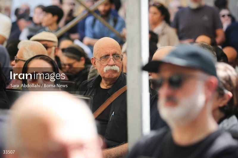 The funeral ceremony of Ahmadreza Ahmadi