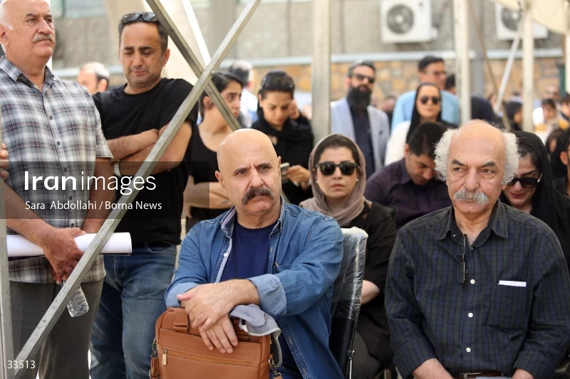 The funeral ceremony of Ahmadreza Ahmadi