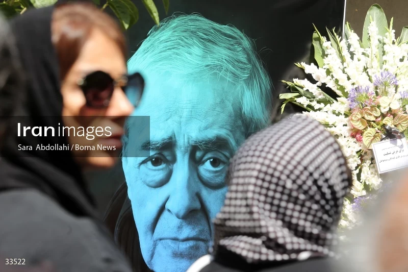 The funeral ceremony of Ahmadreza Ahmadi