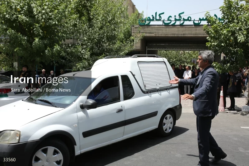 The funeral ceremony of Ahmadreza Ahmadi
