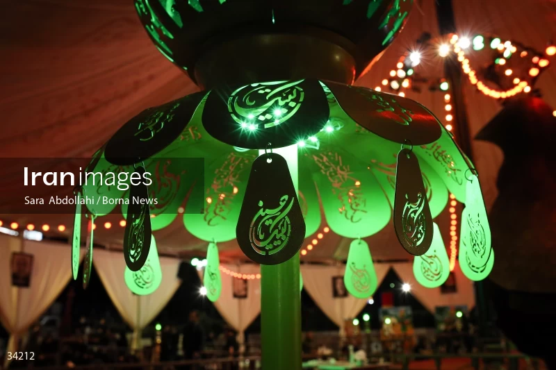 Mourning in the Ashurai tent of Haft Tir square in Tehran
