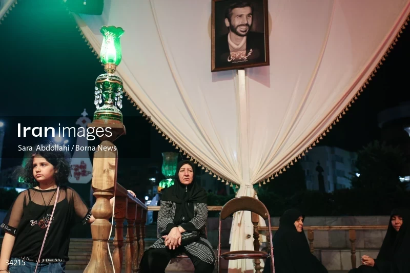 Mourning in the Ashurai tent of Haft Tir square in Tehran