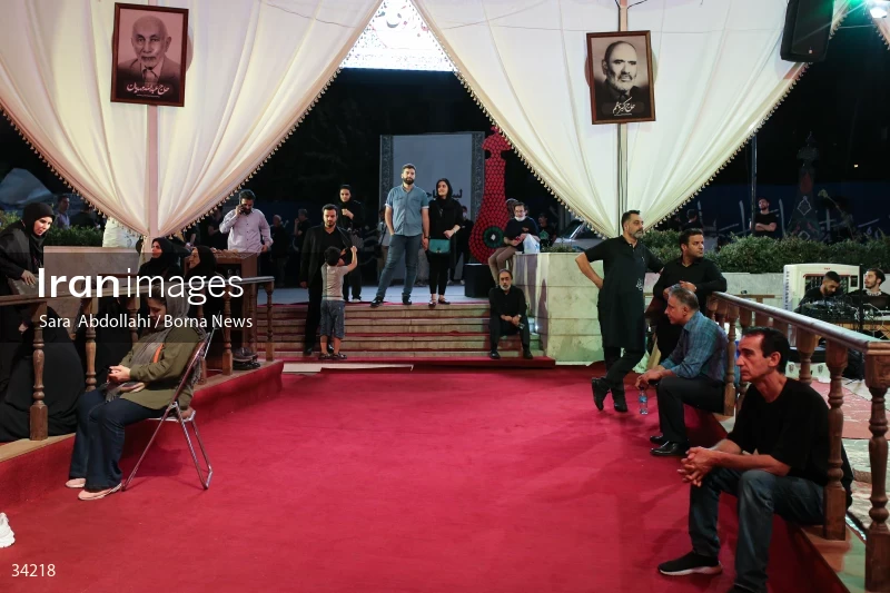 Mourning in the Ashurai tent of Haft Tir square in Tehran