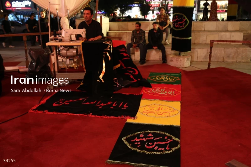 Mourning in the Ashurai tent of Haft Tir square in Tehran