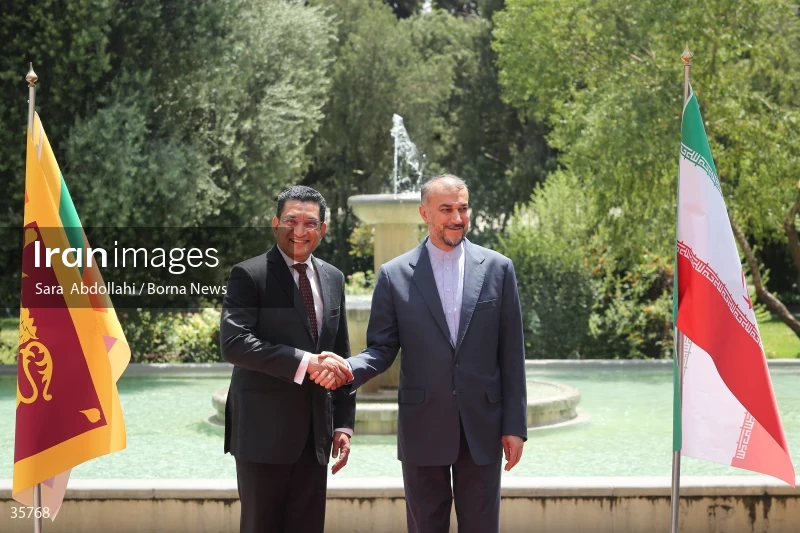 Iran and Sri Lanka FMs meet