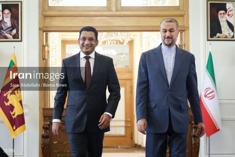 Iran and Sri Lanka FMs meet