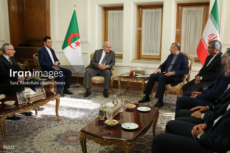 Iran's minister of foreign affairs meets President of Algeria's People's National Assembly