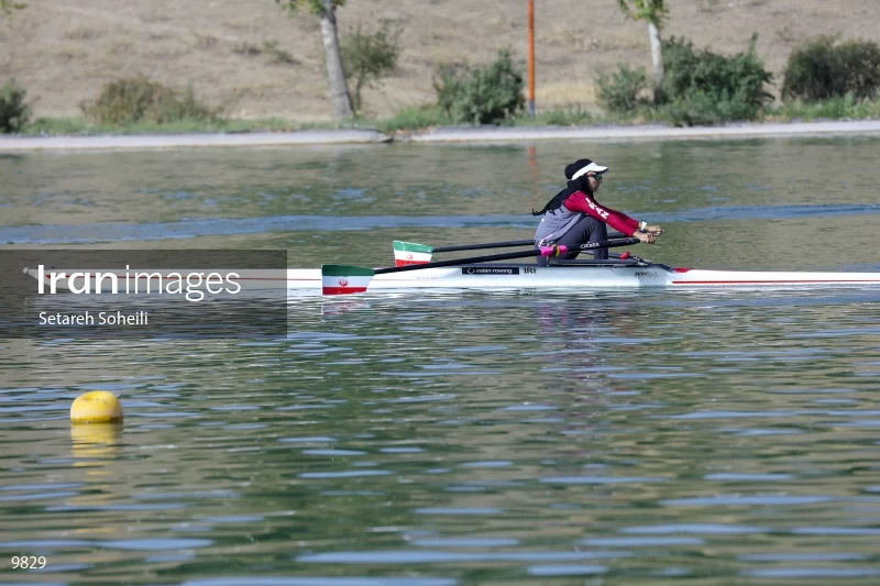 The Iran woman's national rowing team
