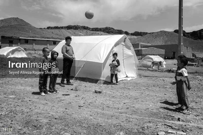 Children Play in Villages Struck Down by Earthquake