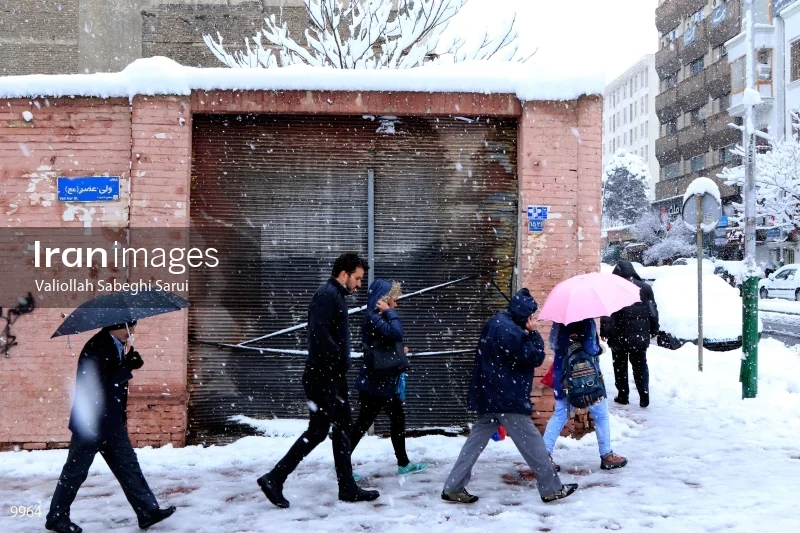 Tehran in snow