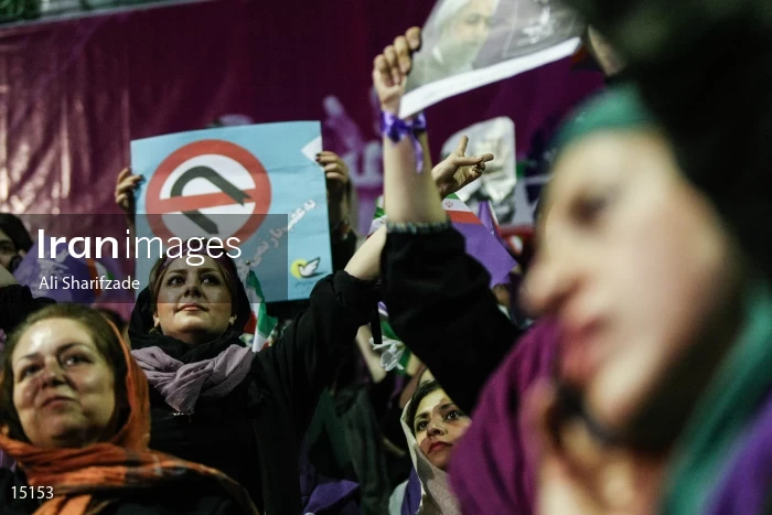 campaign rally in support of Hassan Rouhani