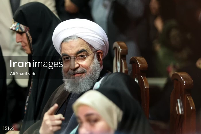 campaign rally in support of Hassan Rouhani