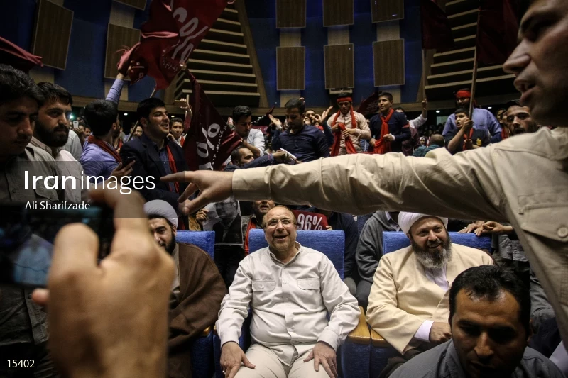 campaign rally in support of Mohammad Bagher Ghalibaf