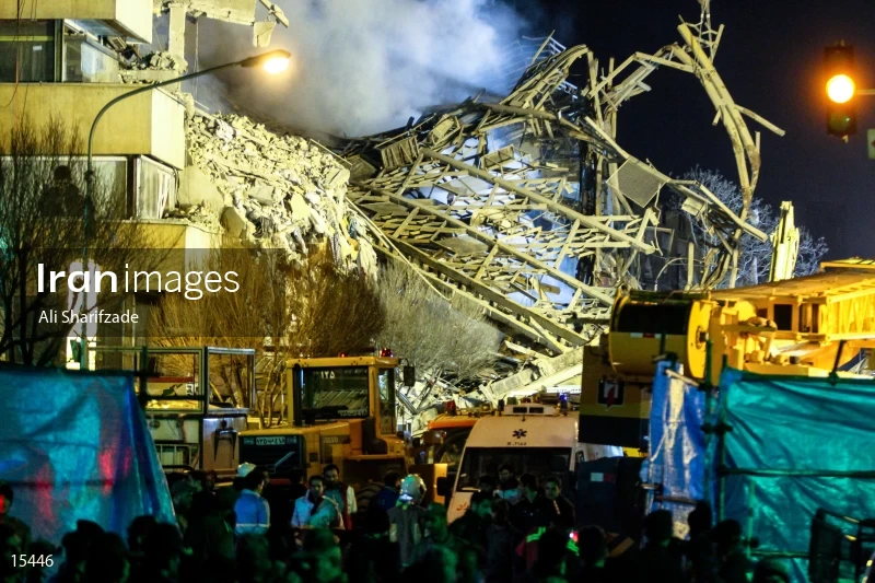 Tehran's Iconic Plasco Building Collapses After Fire