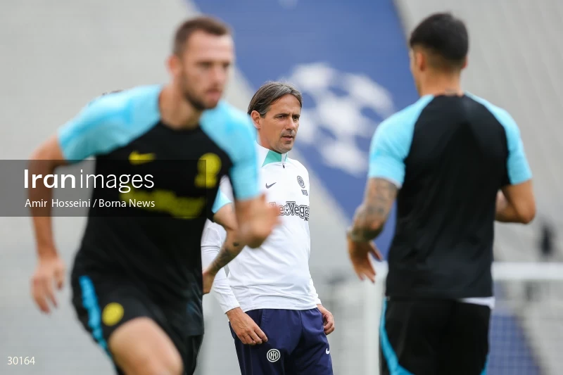 Inter Milan training session before the UEFA Champions League Final match