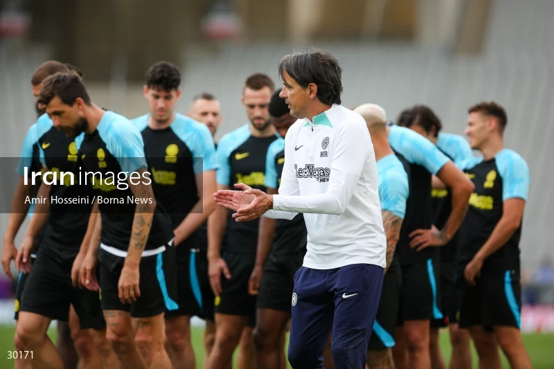 Inter Milan training session before the UEFA Champions League Final match
